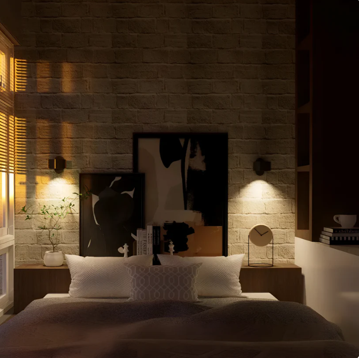 No More Bedtime Headaches - Wall mounted LED light - 3 Colour Modes